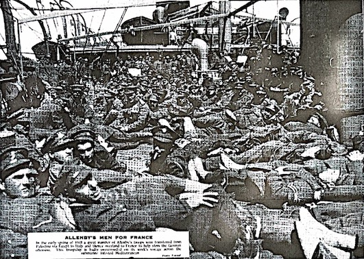 Allenby's Men — troopship crossing the Mediterranean, 1918