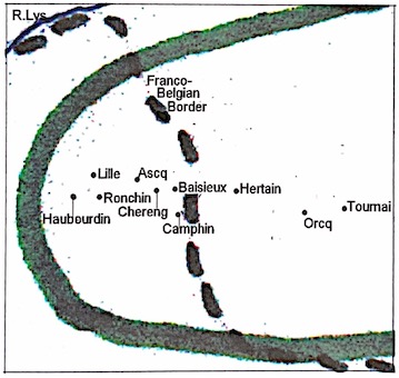 Map of the Haubourdin action