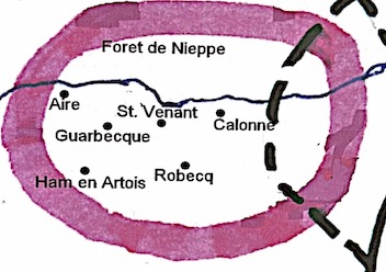 Map of the July 23rd action