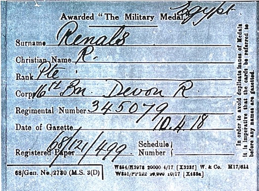 Medal award records