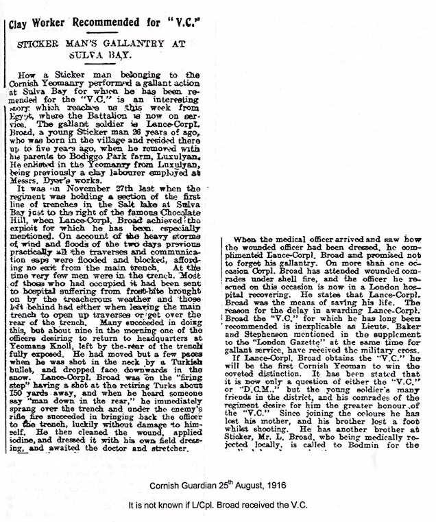 Press cuttings from the Cornish Guardian