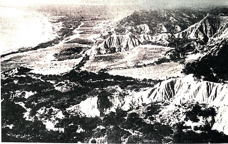 Landscape photograph of Suvla Plain viewed from Sari Bair ridge, Gallipoli